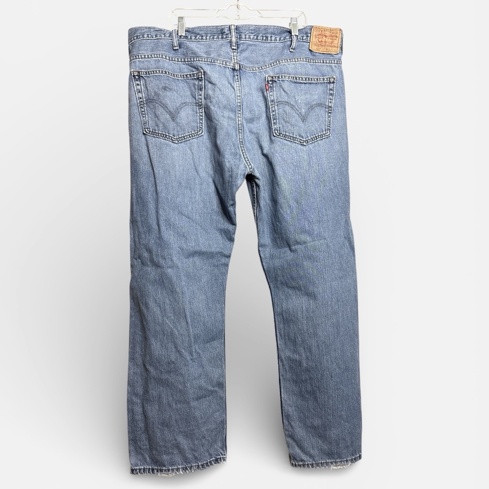 Levi’s 569 Loose Straight Jeans Mens W42 L32 Distressed Light Wash Y2K Baggy
